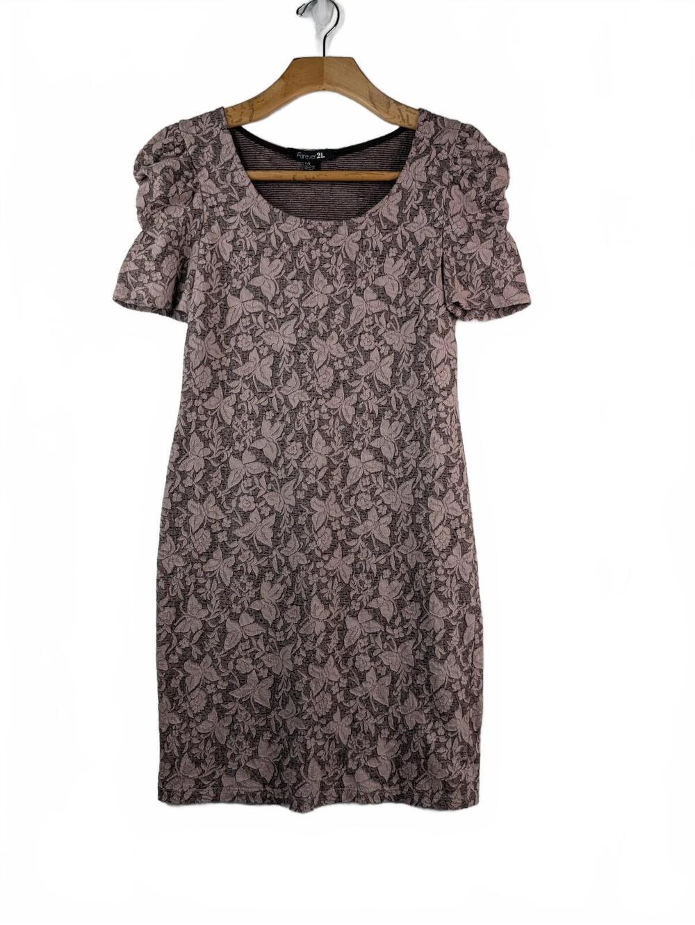 VTG Y2K Forever 21 Short Sleeve Lace Mini Dress Size Large